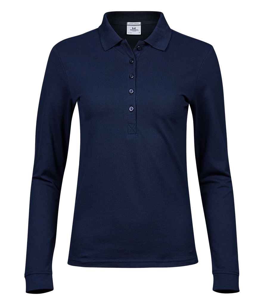 Tee Jays Ladies Luxury Stretch Long Sleeve Polo Shirt T146