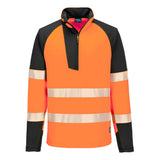 Portwest PW3 Hi-Vis 1/4 Zip Sweatshirt T172