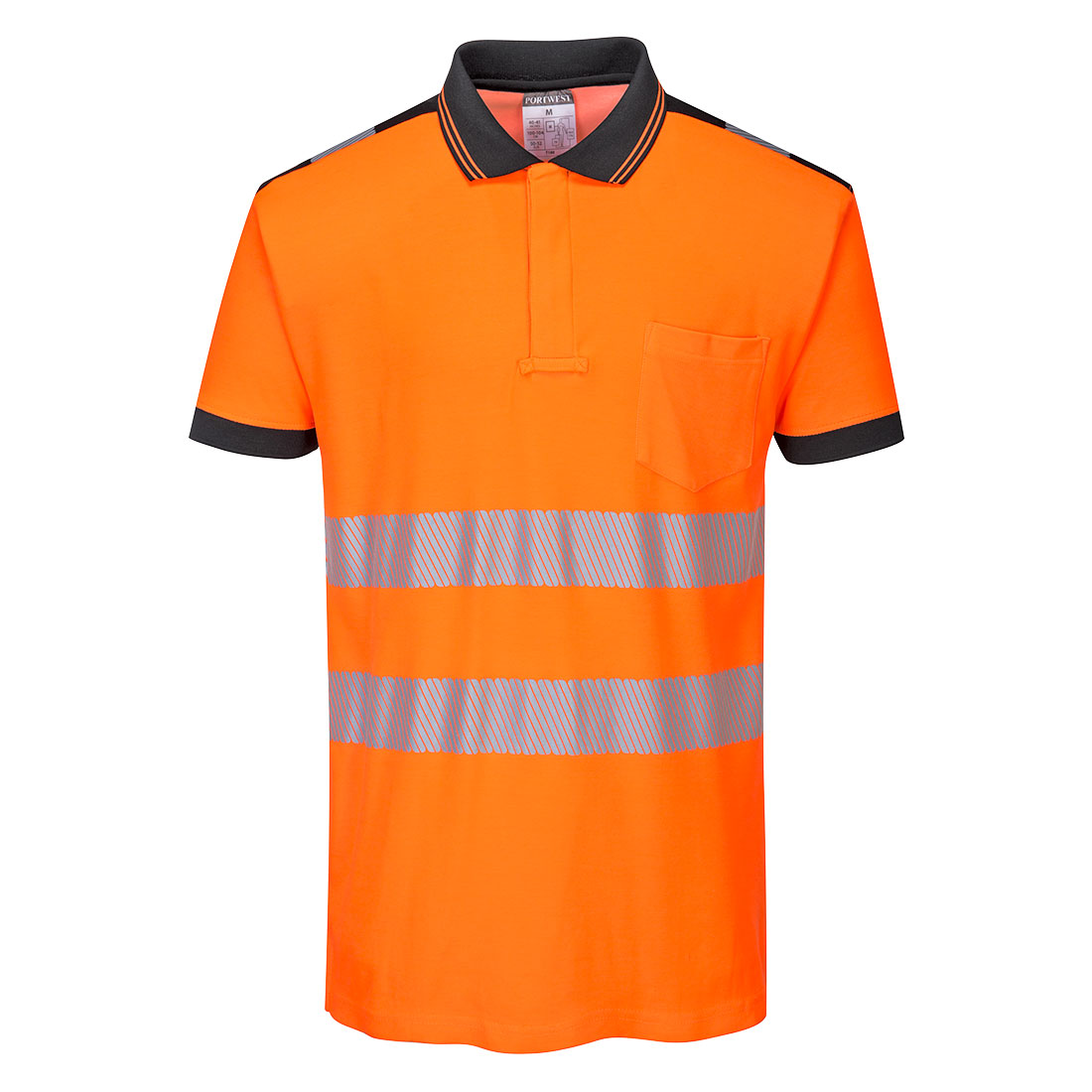 Portwest PW3 Hi-Vis Polo Shirt Short Sleeve T180