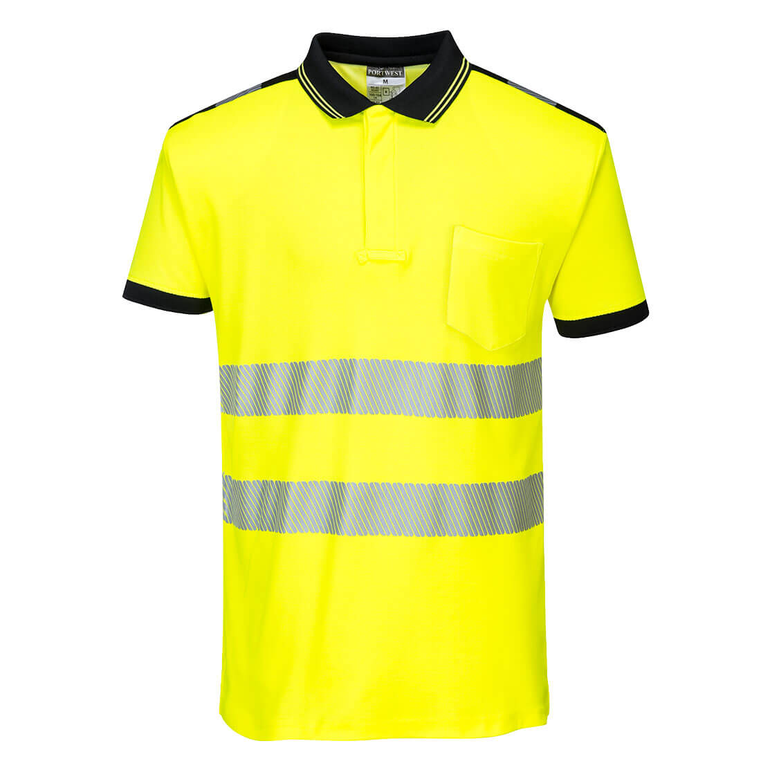 Portwest PW3 Hi-Vis Polo Shirt Short Sleeve T180