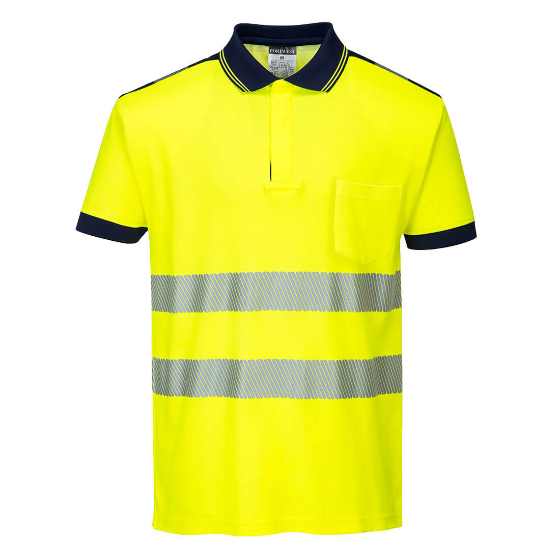 Portwest PW3 Hi-Vis Polo Shirt Short Sleeve T180