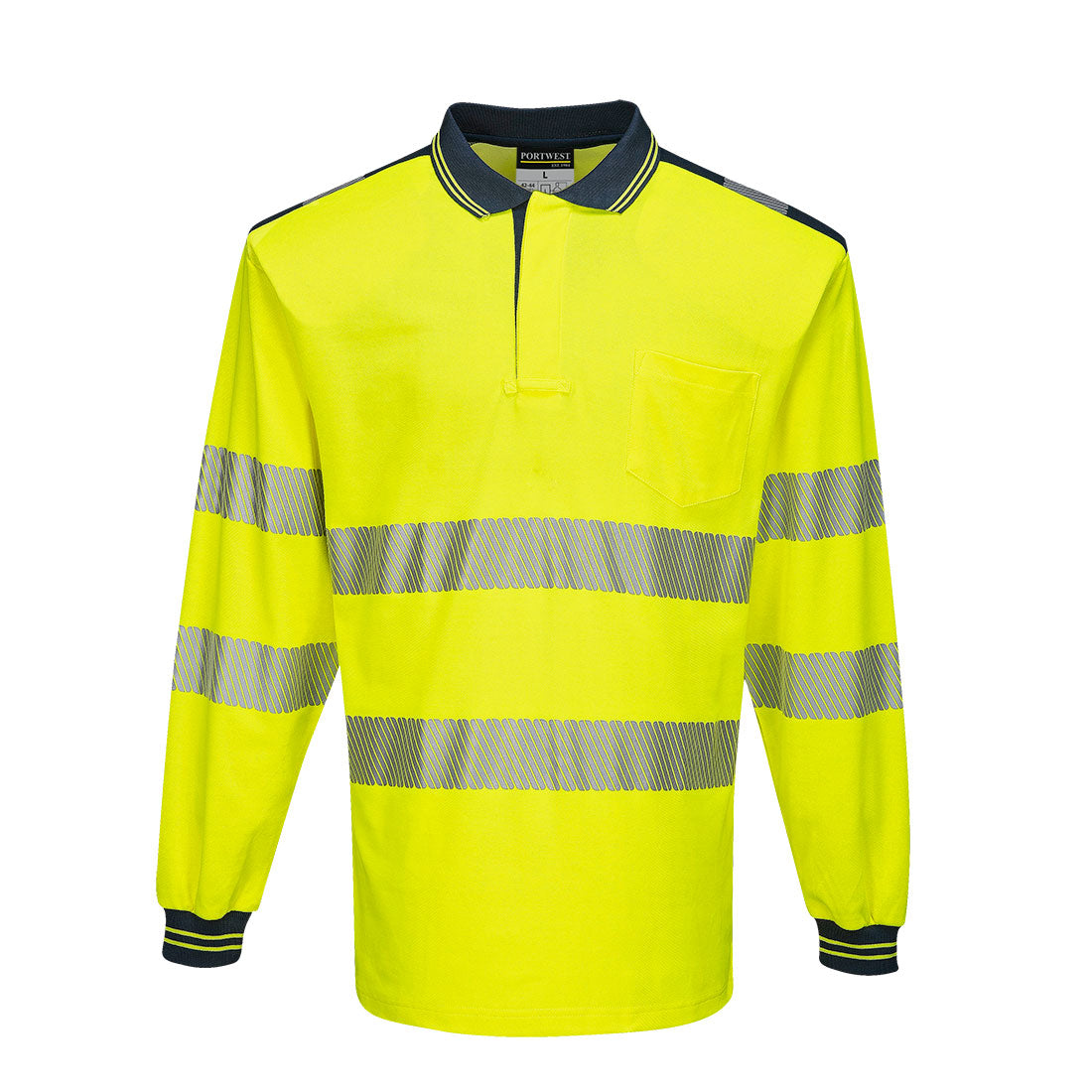 Portwest PW3 Hi-Vis Polo Shirt Long Sleeve T184