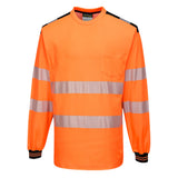 Portwest PW3 Hi-Vis Long-Sleeve T-Shirt T185