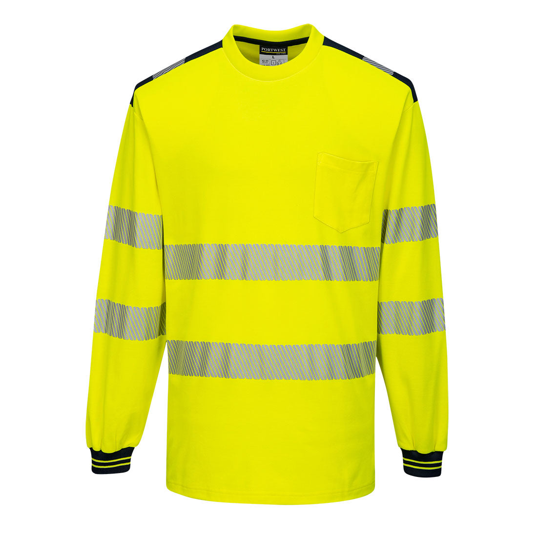 Portwest PW3 Hi-Vis Long-Sleeve T-Shirt T185