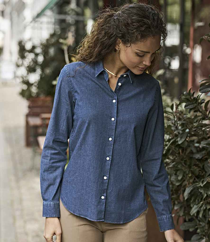 Tee Jays Ladies Denim Shirt T4005