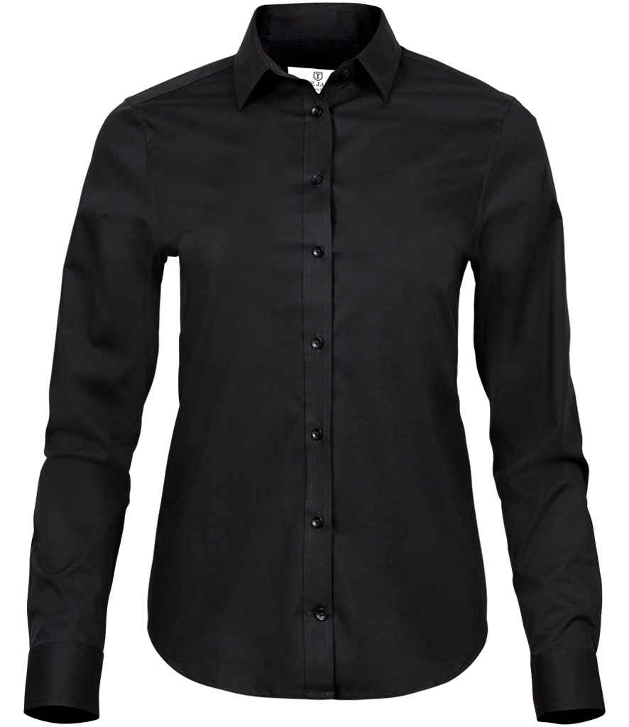 Tee Jays Ladies Stretch Luxury Long Sleeve Poplin Shirt T4025