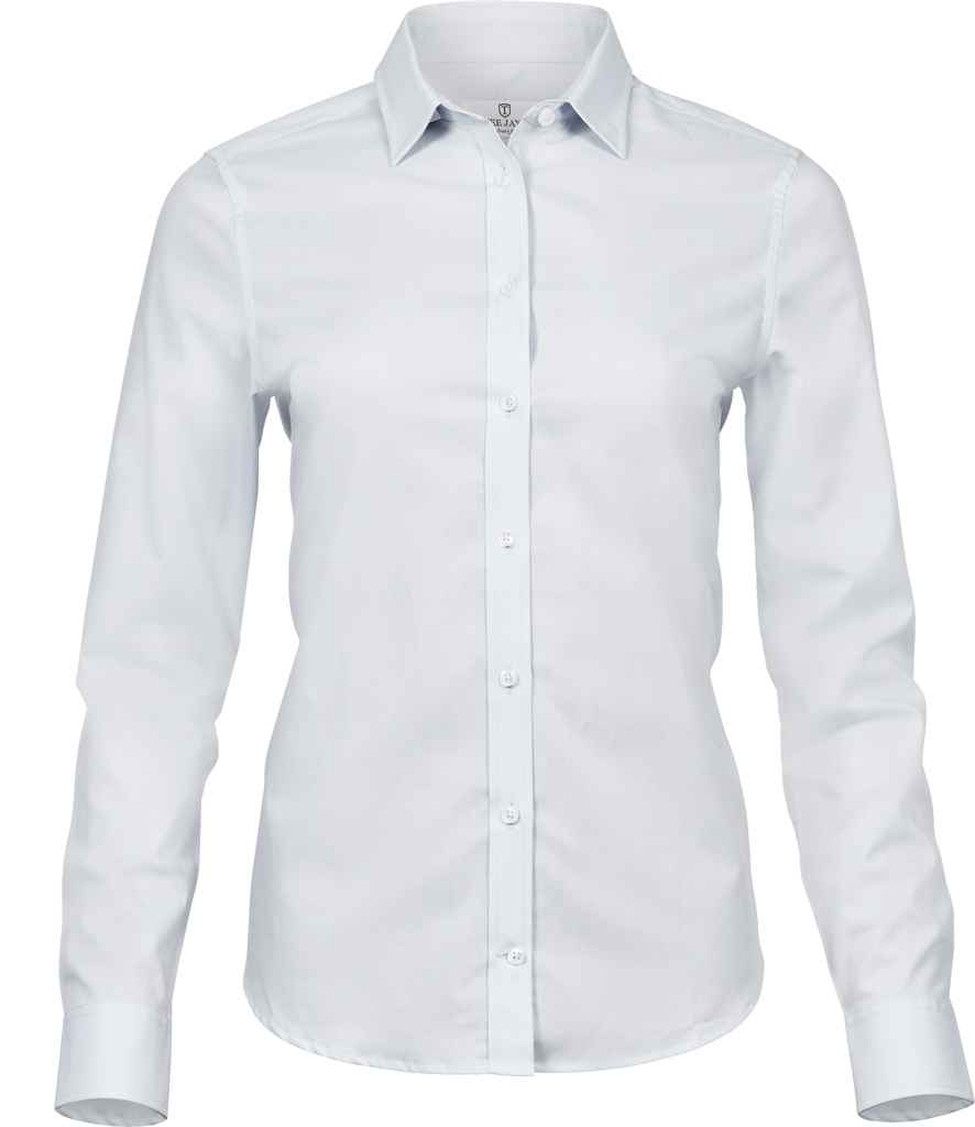 Tee Jays Ladies Stretch Luxury Long Sleeve Poplin Shirt T4025