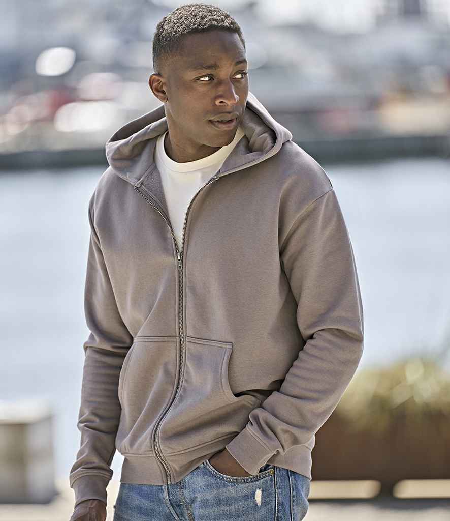 Tee Jays Unlabeled Hooded Full Zip Sweatshirt T5154
