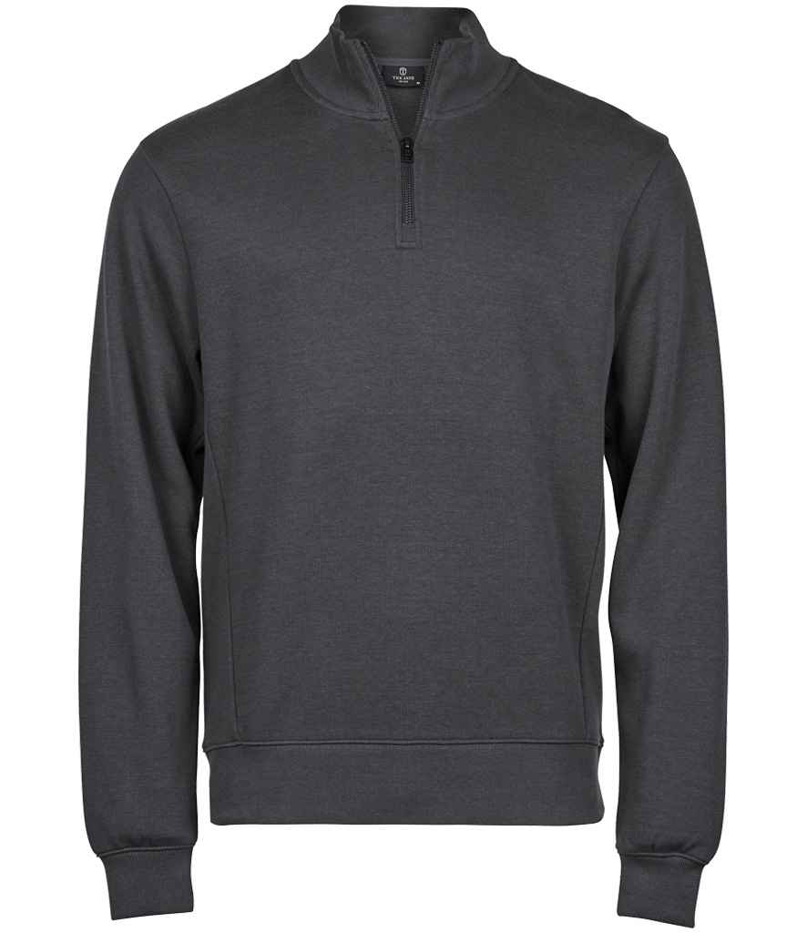 Tee Jays Ribbed Interlock Half Zip Sweatshirt T5506