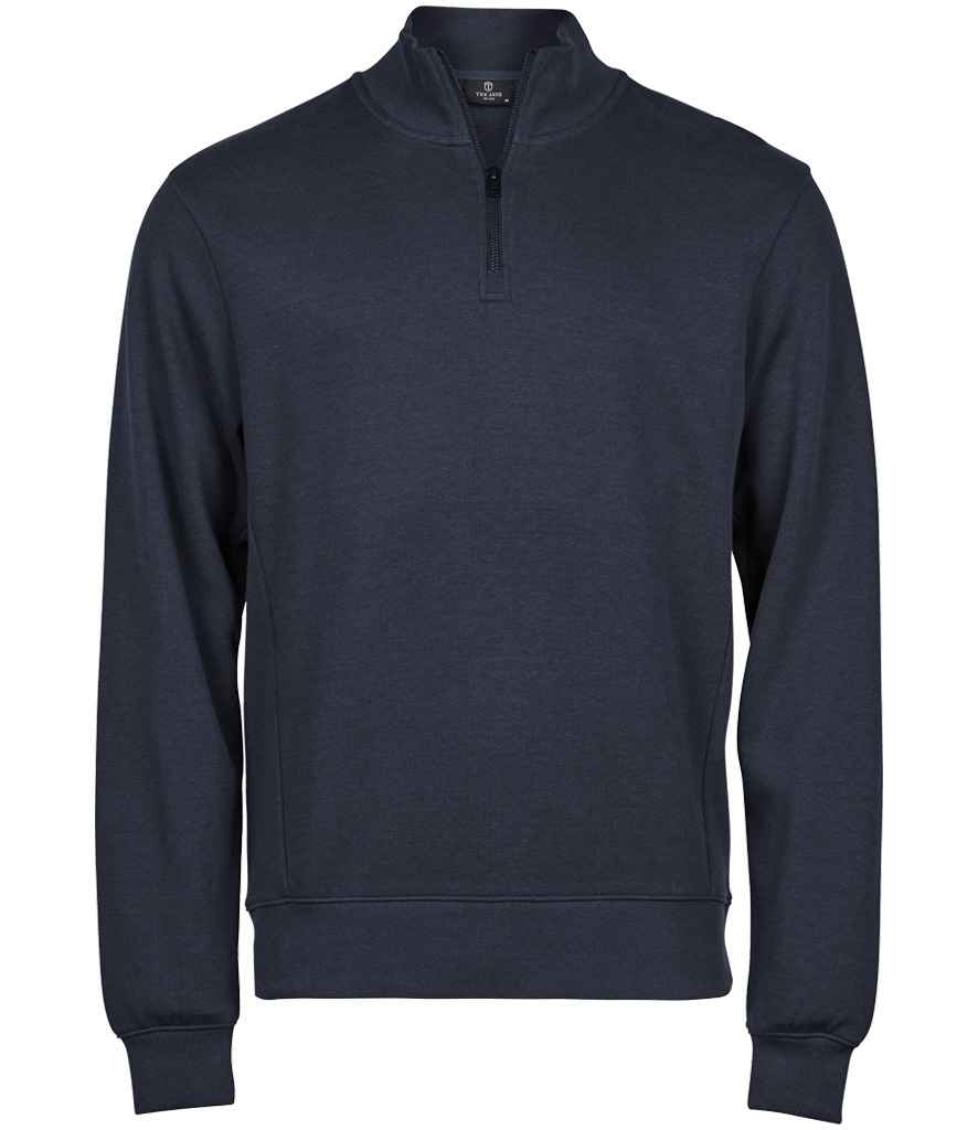 Tee Jays Ribbed Interlock Half Zip Sweatshirt T5506