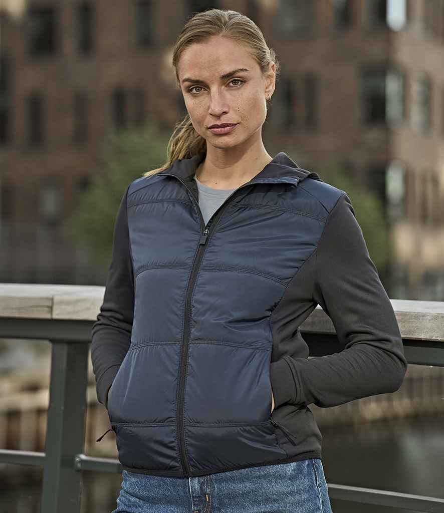 Tee Jays Ladies Hybrid-Stretch Hooded Jacket T9113