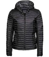 Tee Jays Ladies Crossover Hooded Padded Outdoor Jacket T9611