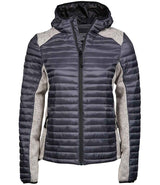 Tee Jays Ladies Crossover Hooded Padded Outdoor Jacket T9611