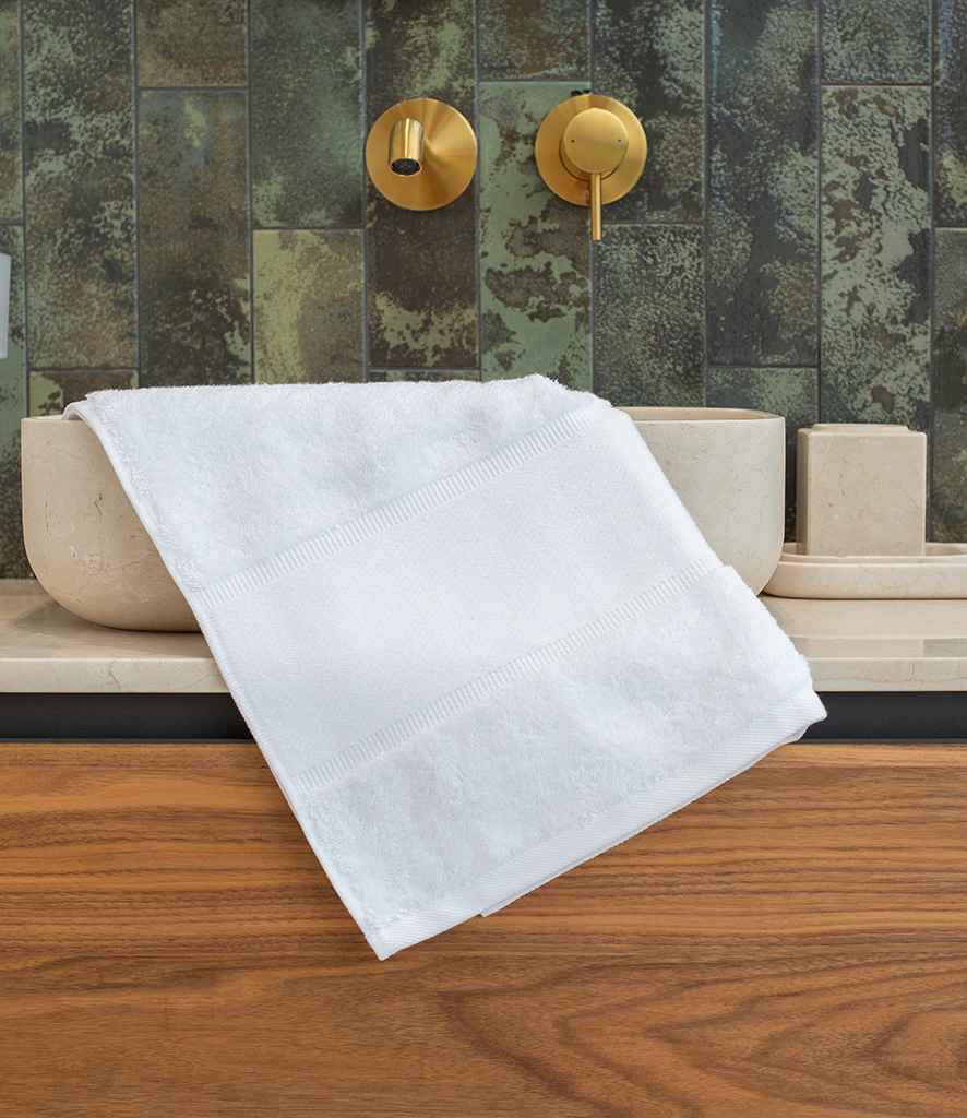 Towel City Organic Printable Border Hand Towel TC503