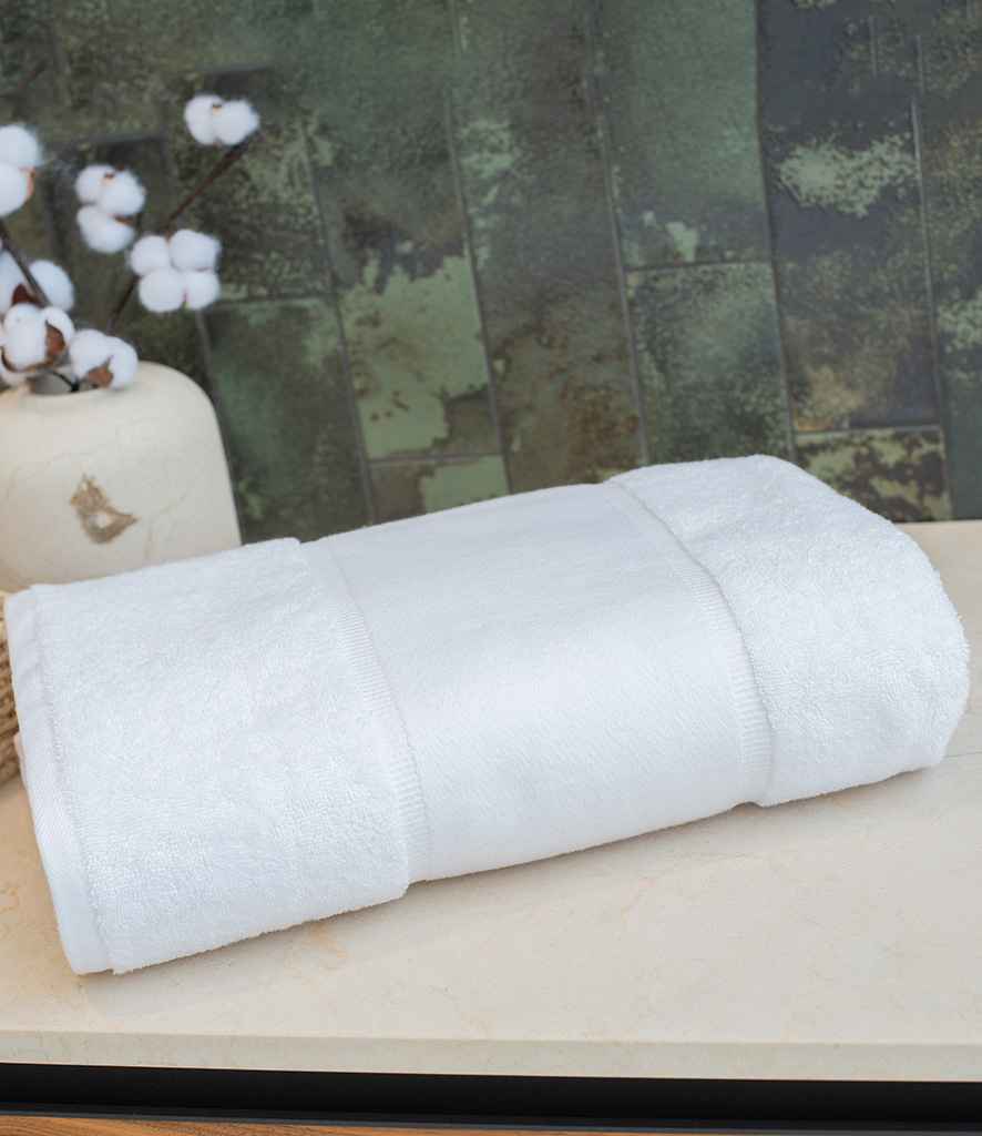 Towel City Organic Printable Border Bath Sheet TC506