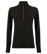 Tombo Ladies Long Sleeve Zip Neck Performance Top TL563