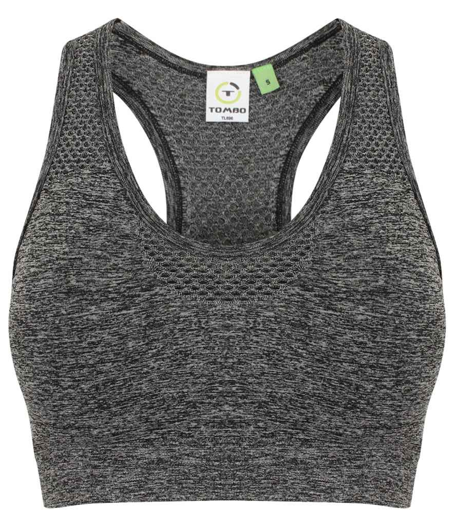 Tombo Ladies Seamless Crop Top TL696 - front view