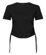 TriDri Women's TriDri ruched crop top TR069 - front view