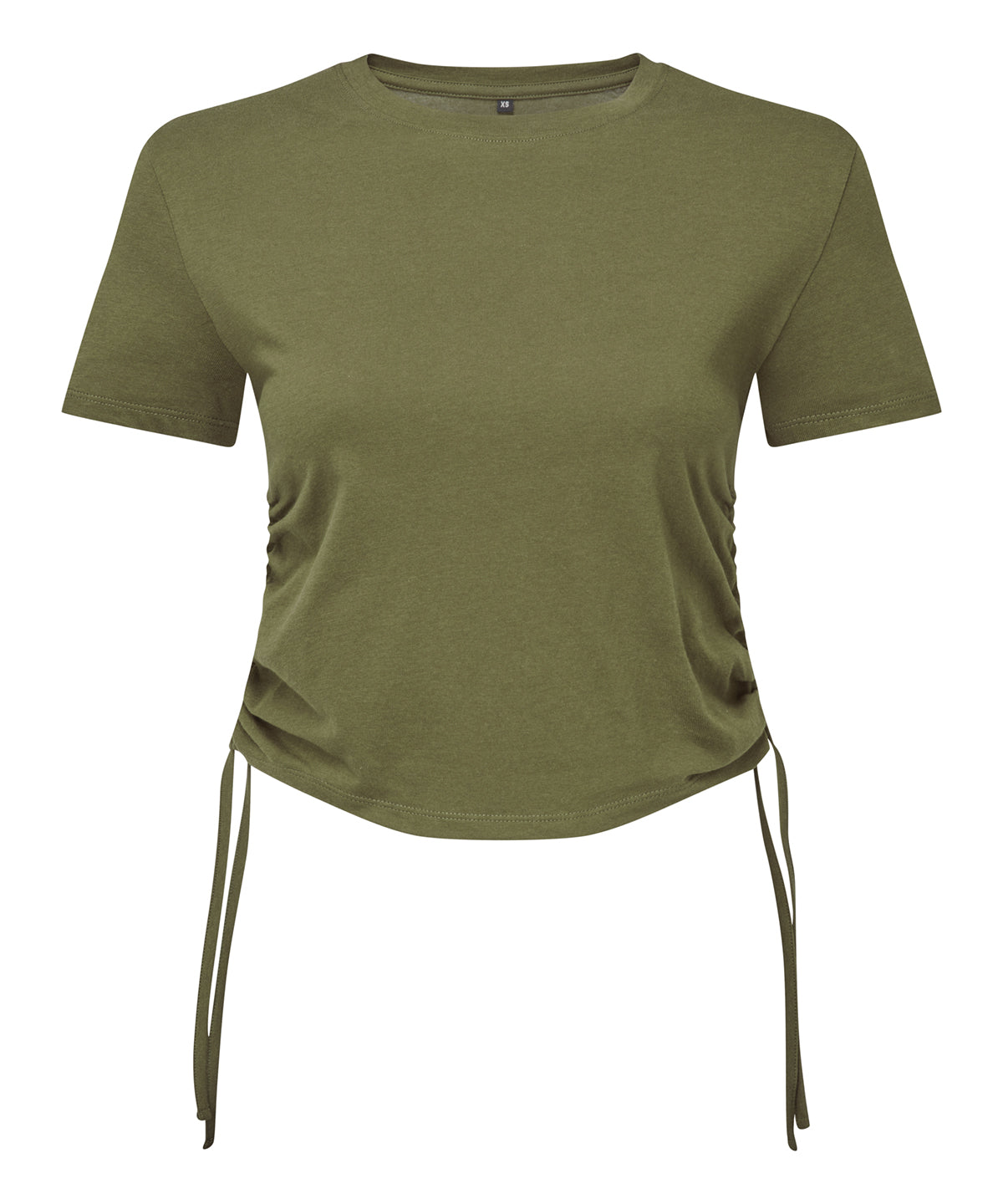 TriDri Women's TriDri ruched crop top TR069 - front view