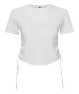 TriDri Women's TriDri ruched crop top TR069 - front view