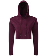 TriDri Women's TriDri cropped hooded long sleeve t-shirt TR088 - front view