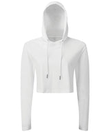 TriDri Women's TriDri cropped hooded long sleeve t-shirt TR088 - front view