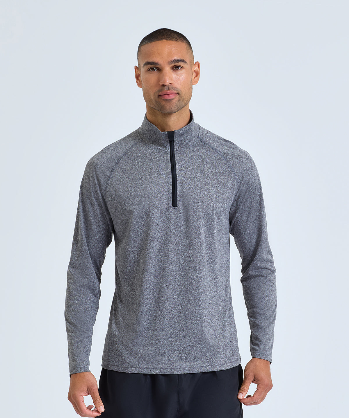 TriDri Men's TriDri long sleeve performance ¼ zip top TR110