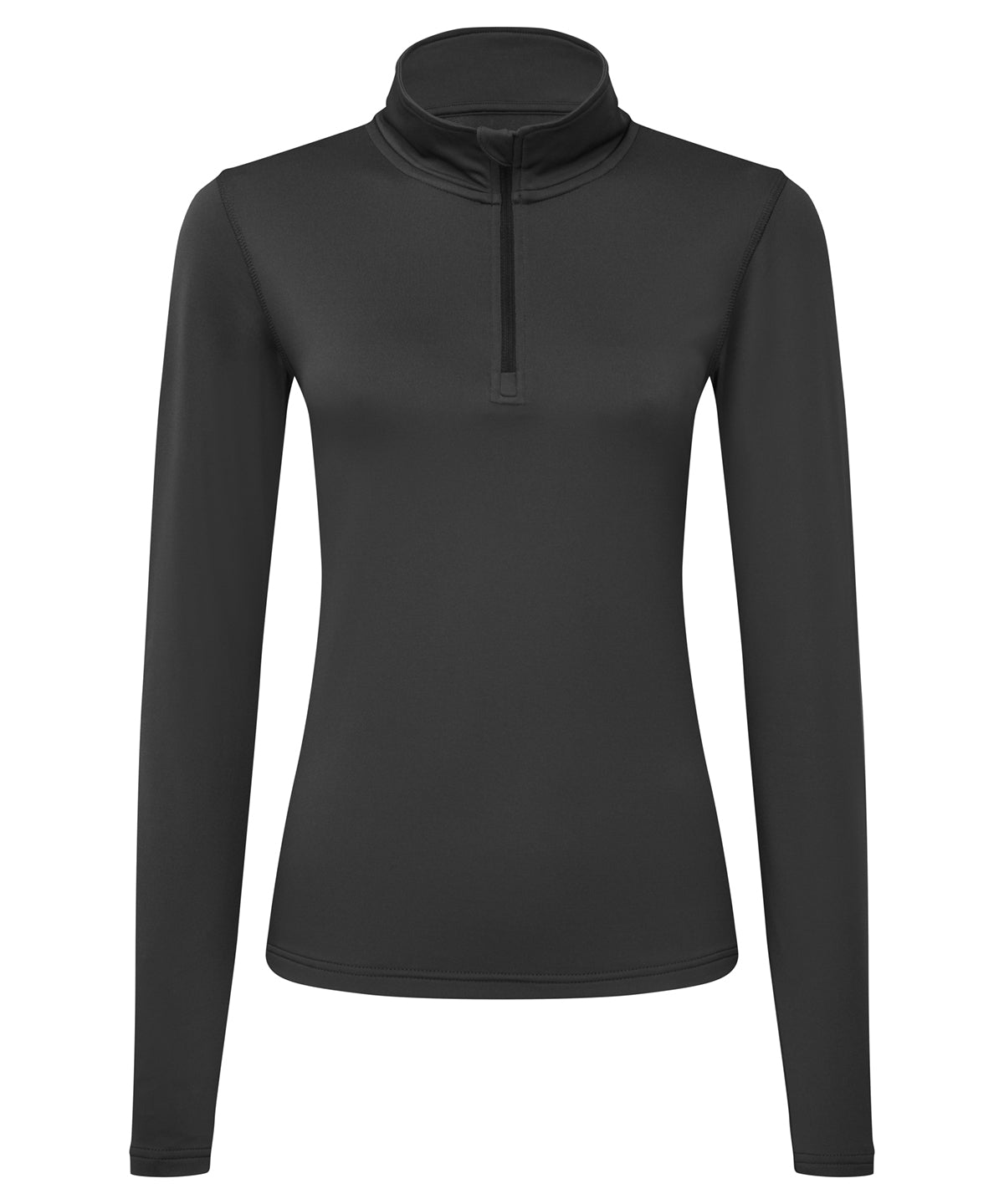 TriDri Women's TriDri recycled long sleeve brushed back ¼ zip TR121 - front view
