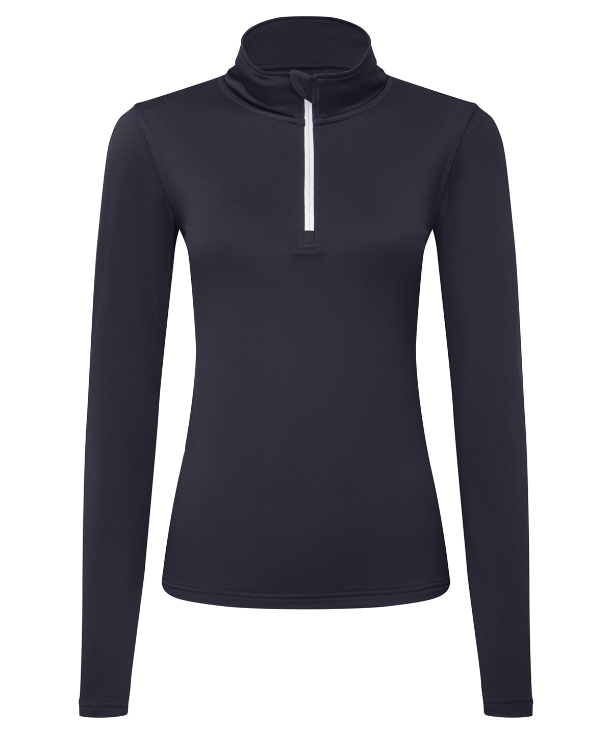 TriDri Women's TriDri recycled long sleeve brushed back ¼ zip TR121 - front view