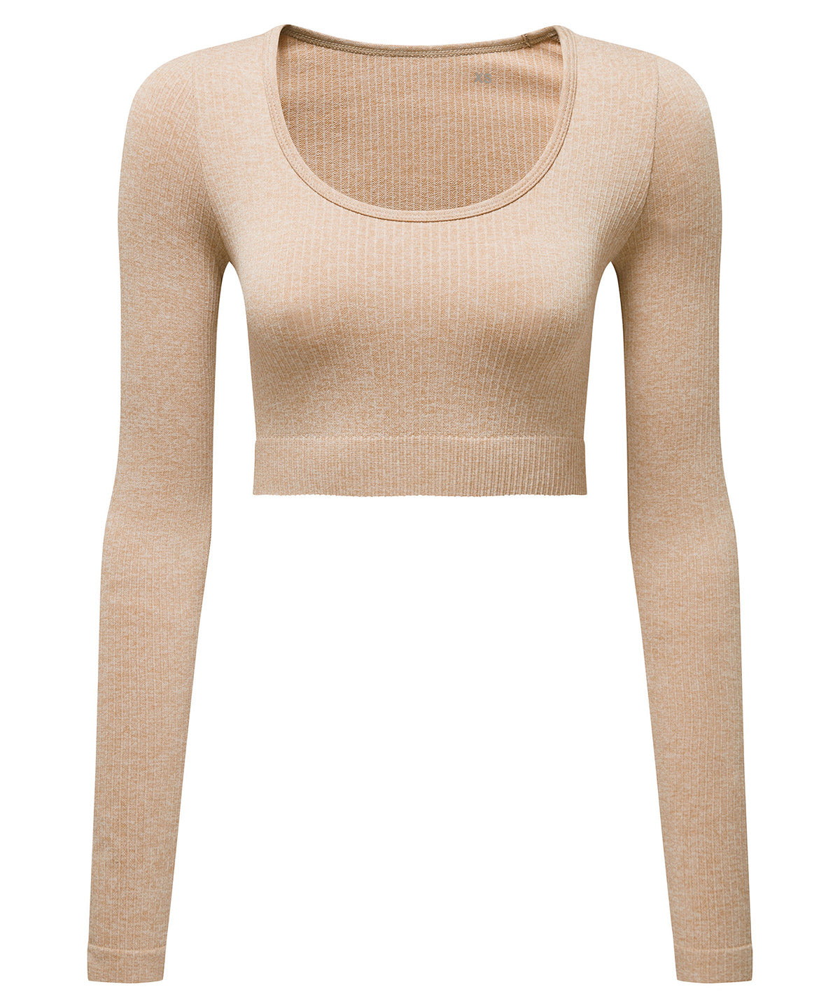 TriDri Women's TriDri ribbed seamless 3D fit" crop top" TR224 - front view