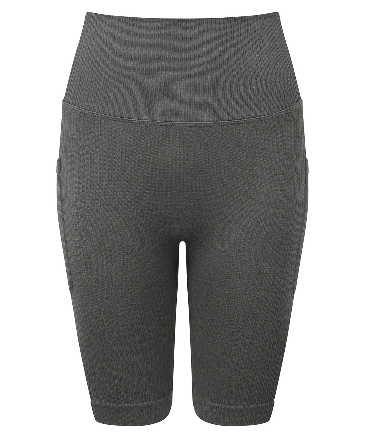 TriDri Women's TriDri ribbed seamless 3D fit" cycle shorts" TR225 - front view