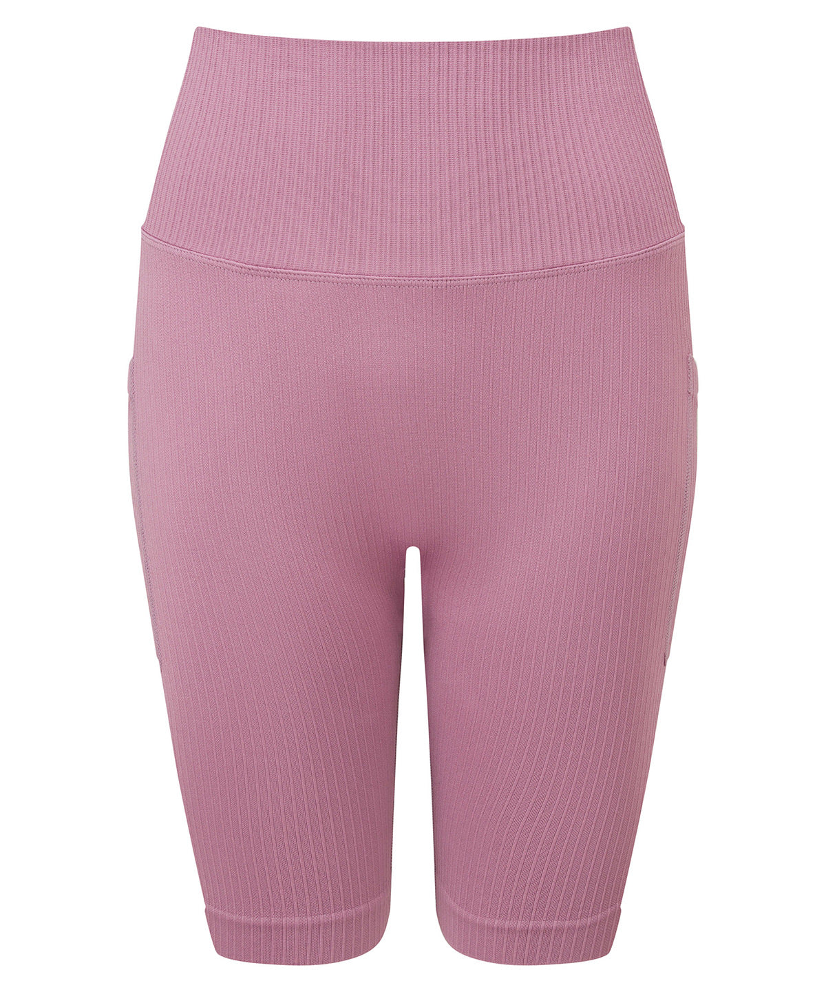 TriDri Women's TriDri ribbed seamless 3D fit" cycle shorts" TR225 - front view