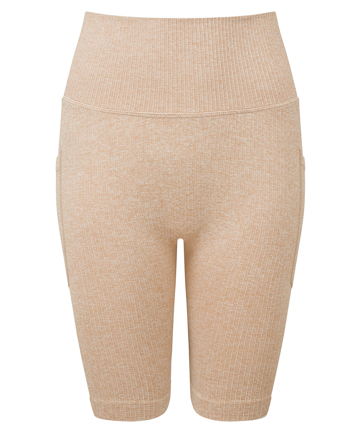 TriDri Women's TriDri ribbed seamless 3D fit" cycle shorts" TR225 - front view