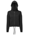 TriDri Women's TriDri recycled cropped oversize full-zip hoodie TR601 - front view