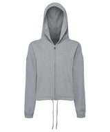 TriDri Women's TriDri recycled cropped oversize full-zip hoodie TR601 - front view