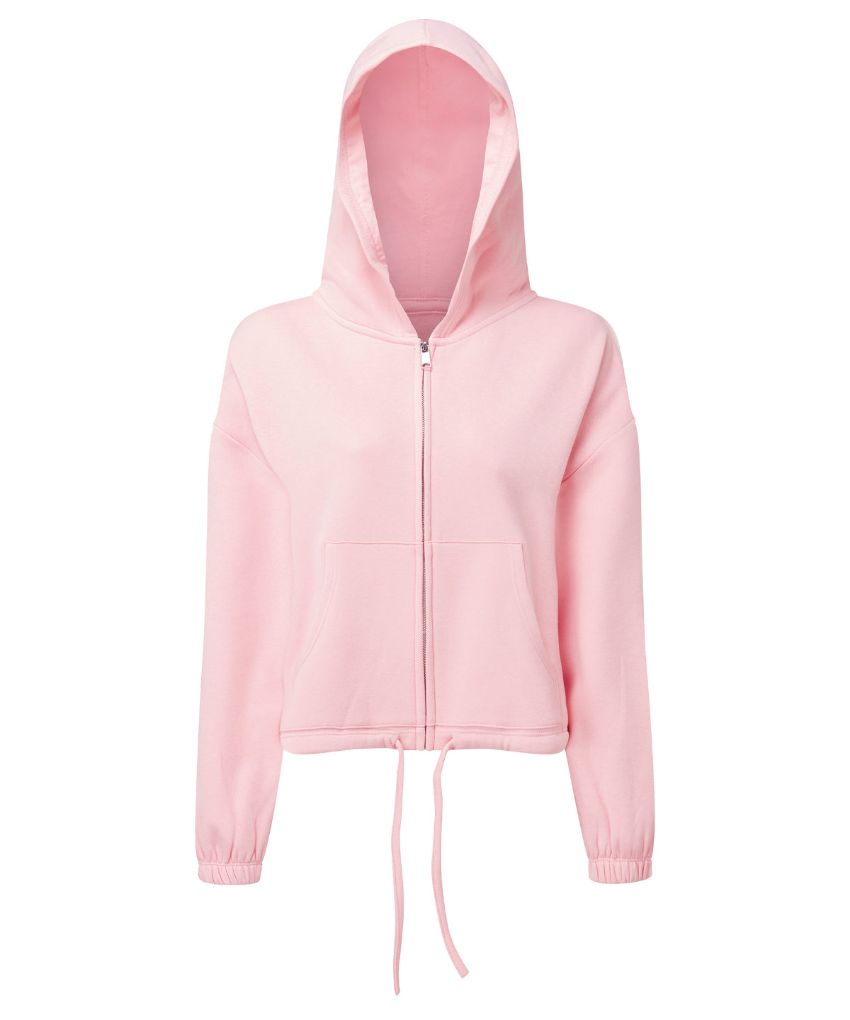 TriDri Women's TriDri recycled cropped oversize full-zip hoodie TR601 - front view