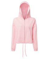 TriDri Women's TriDri recycled cropped oversize full-zip hoodie TR601 - front view