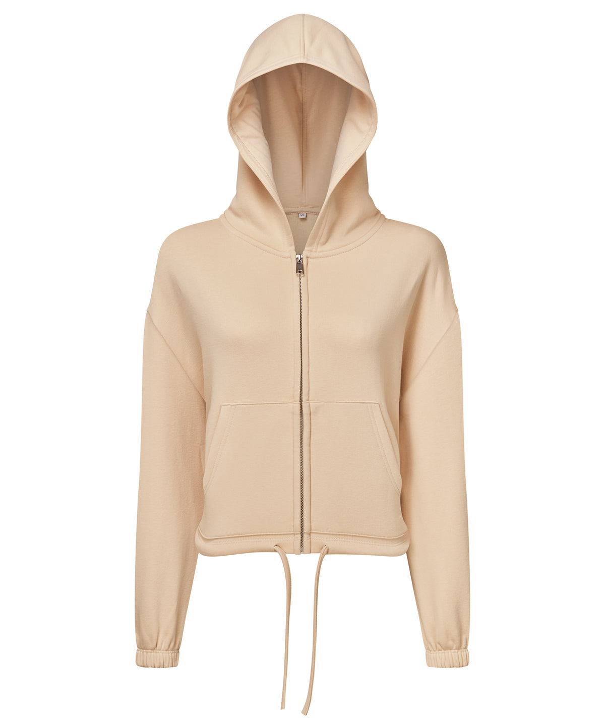 TriDri Women's TriDri recycled cropped oversize full-zip hoodie TR601 - front view