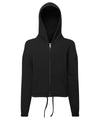 TriDri Kids TriDri recycled cropped oversize full-zip hoodie TR61B - front view