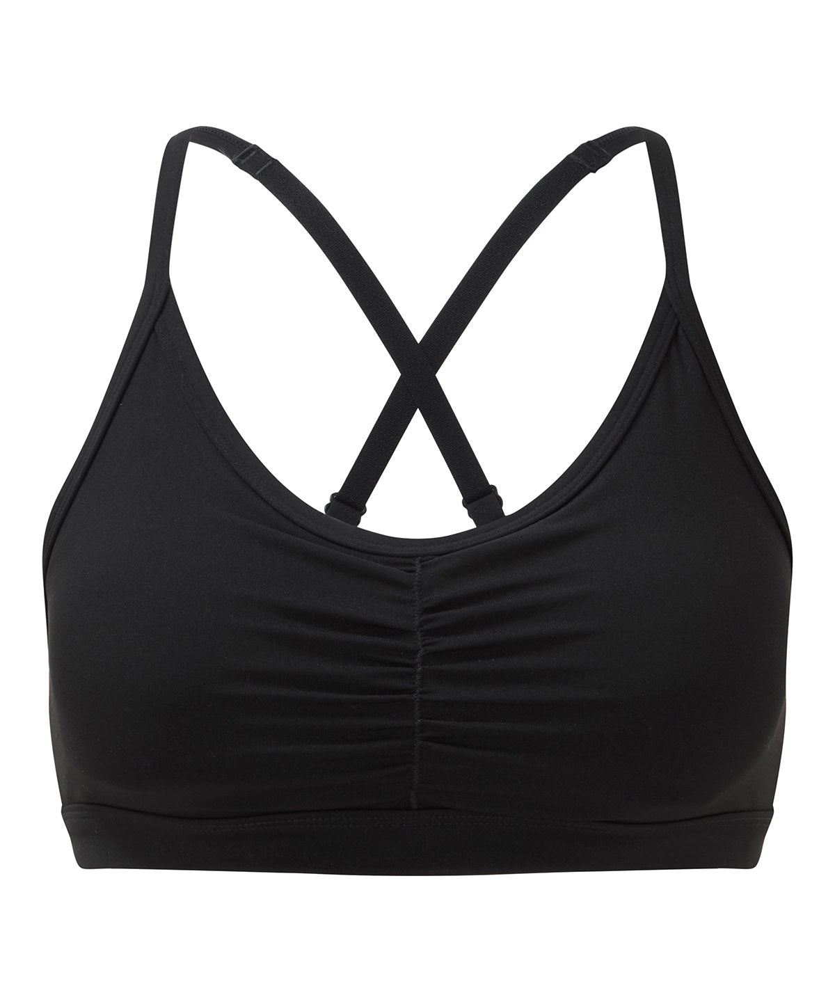 Tridri ruched sports bra (medium impact) TR923 - front view
