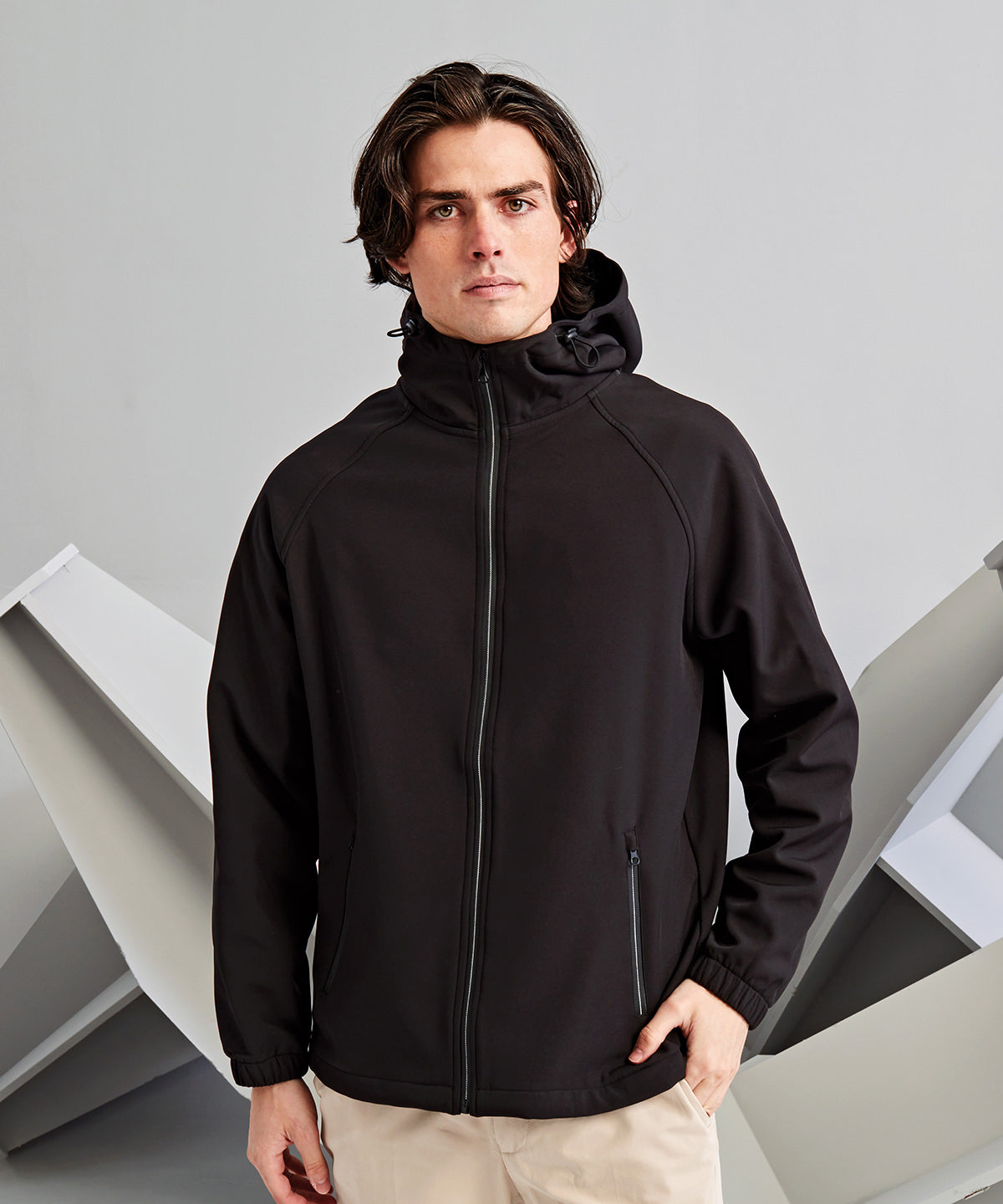 2786 - Hooded 2-layer softshell jacket