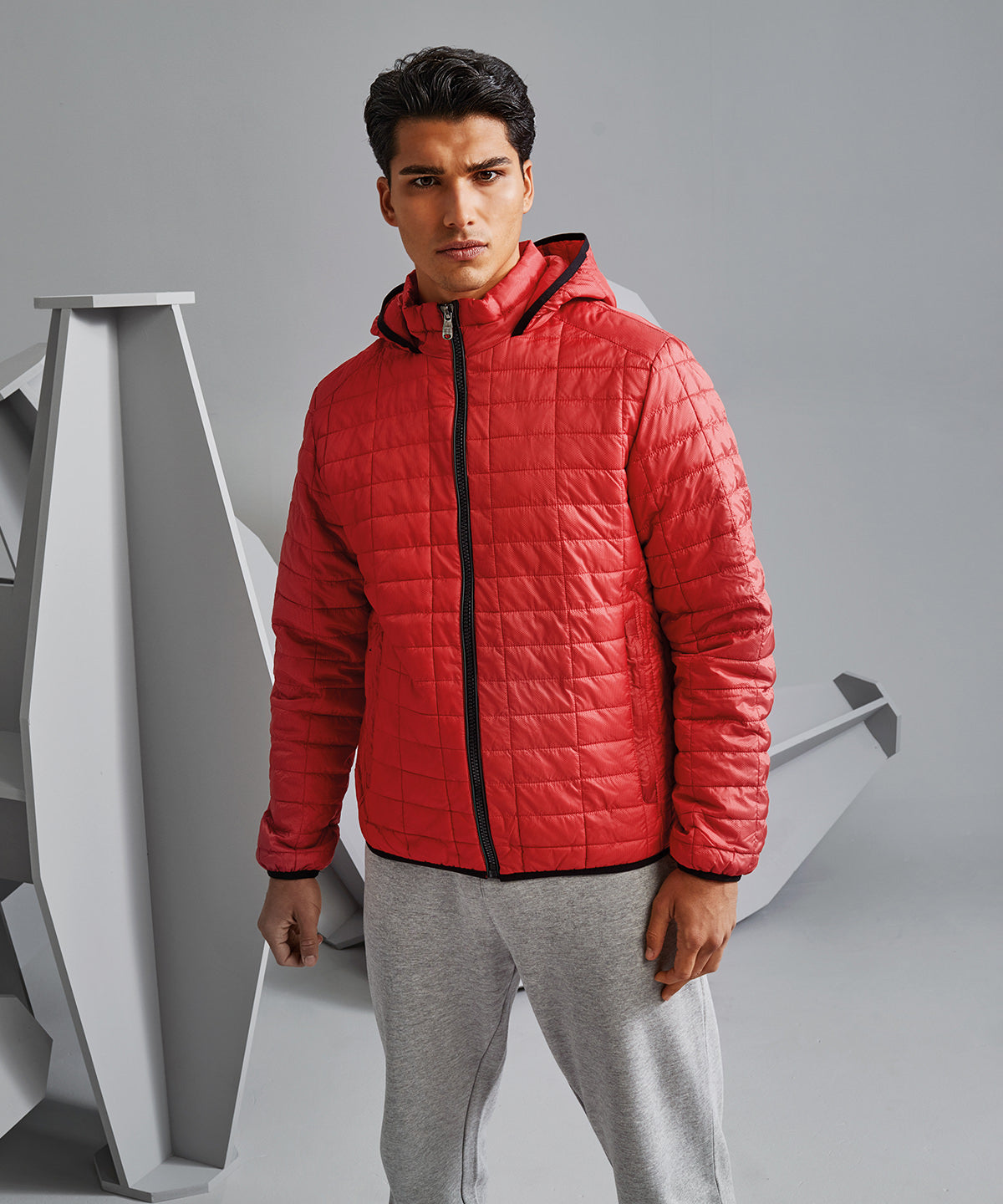 2786 - Honeycomb hooded jacket