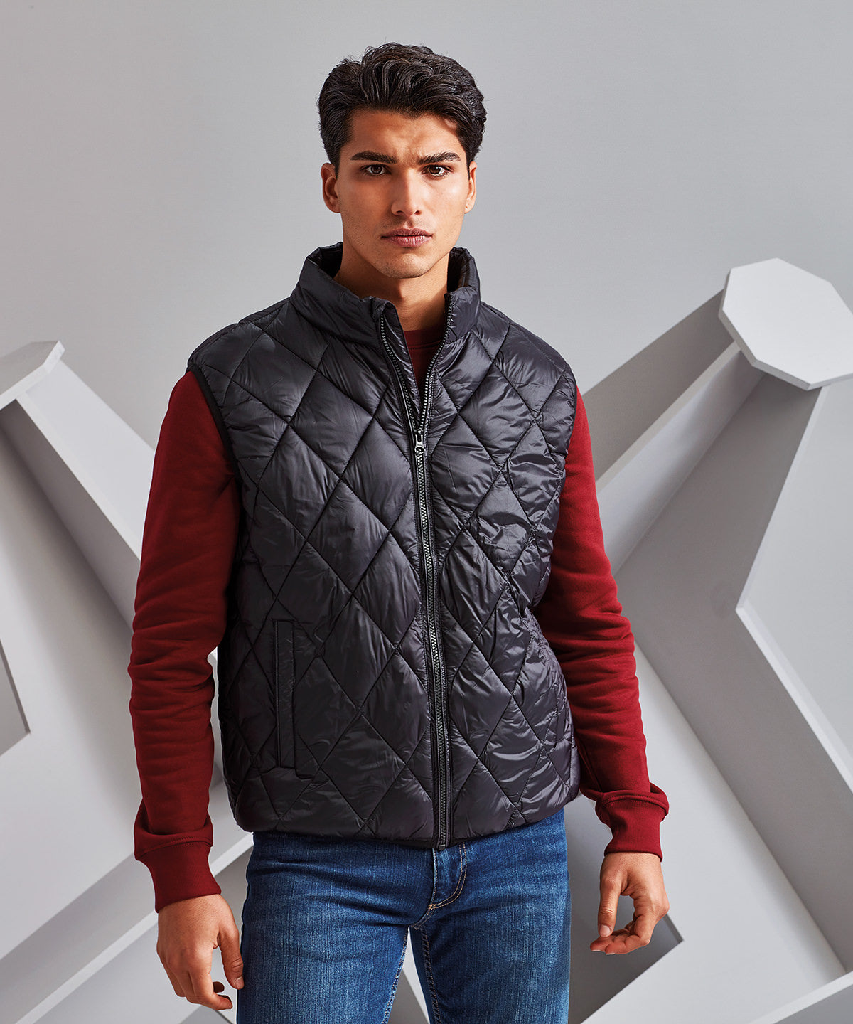 2786 - Diamond pane padded gilet