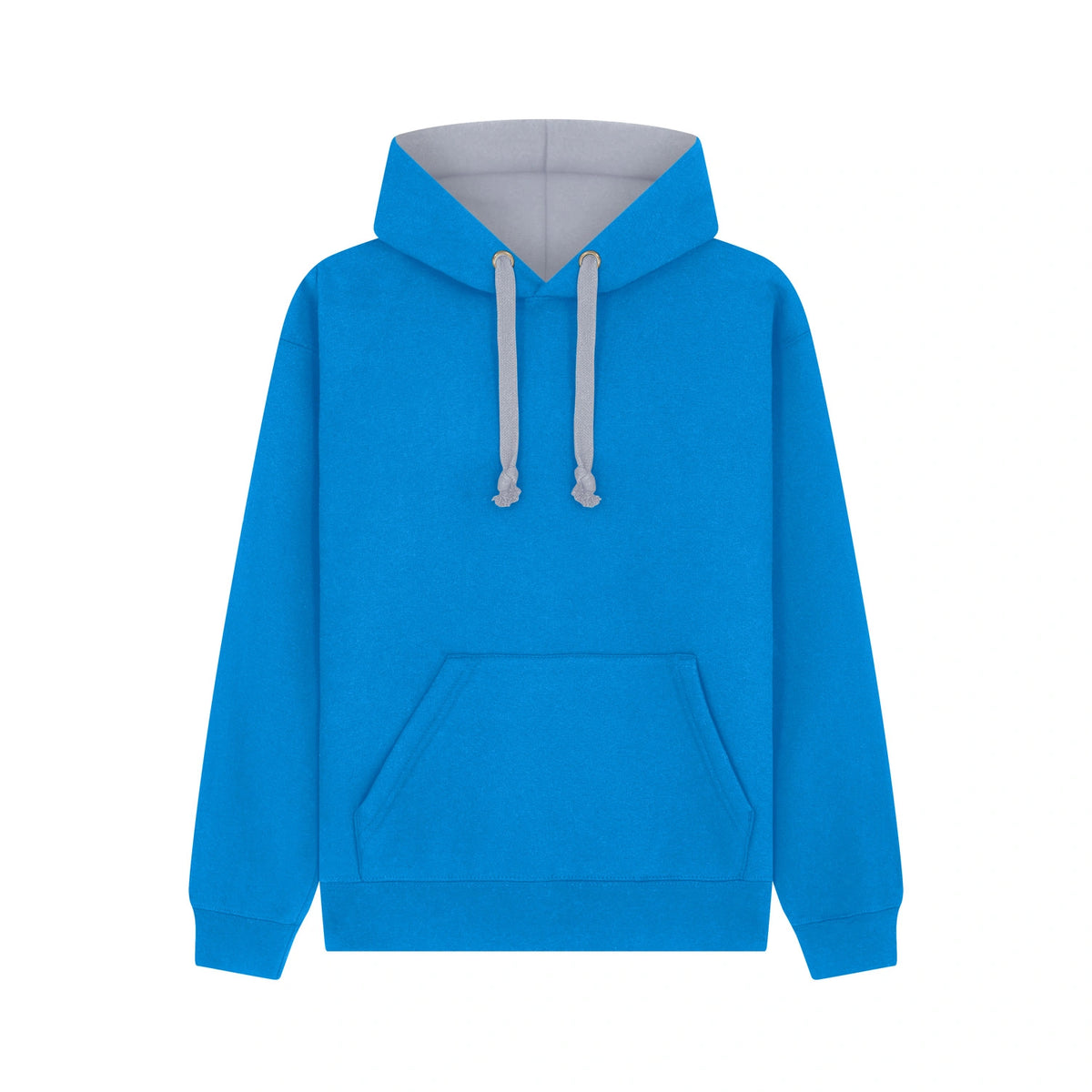 Cotton Ridge - Eclipse Premium Contrast Hoodie - Turquoise / Grey