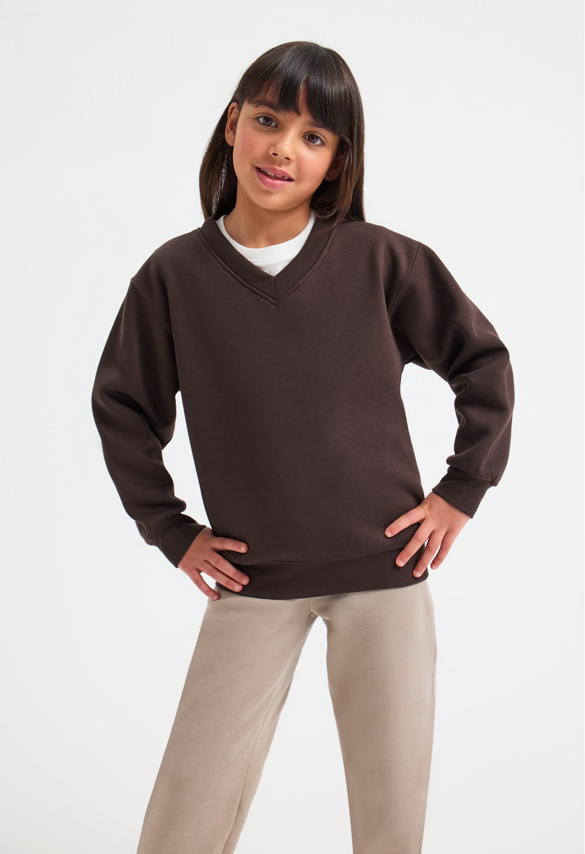 Uneek Children's V-Neck Sweatshirt UC206