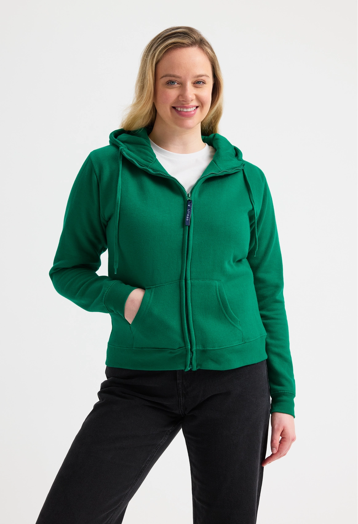 Uneek Ladies Classic Full Zip Hooded Sweatshirt UC505