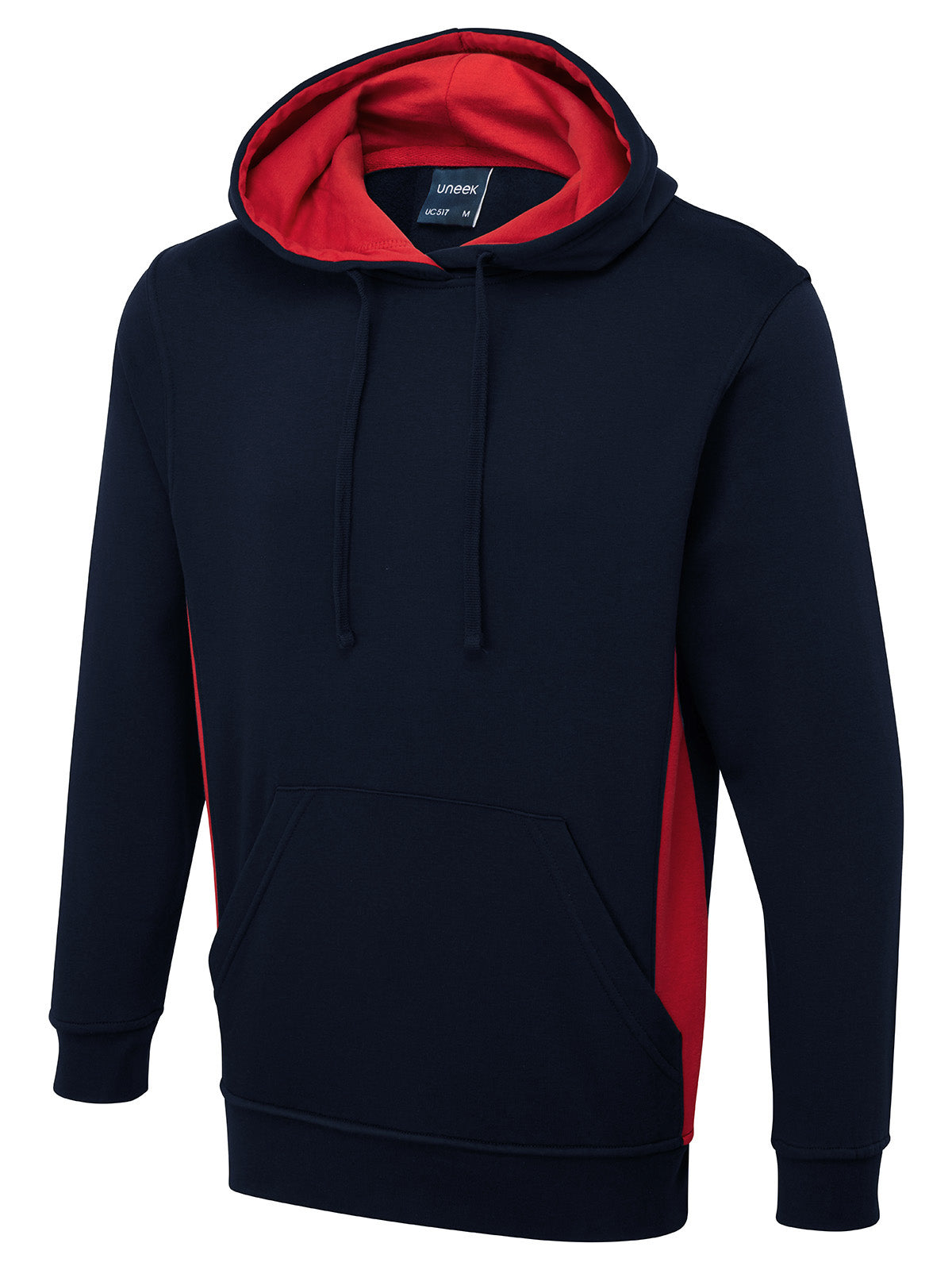 Uneek Two Tone Hooded Sweatshirt UC517
