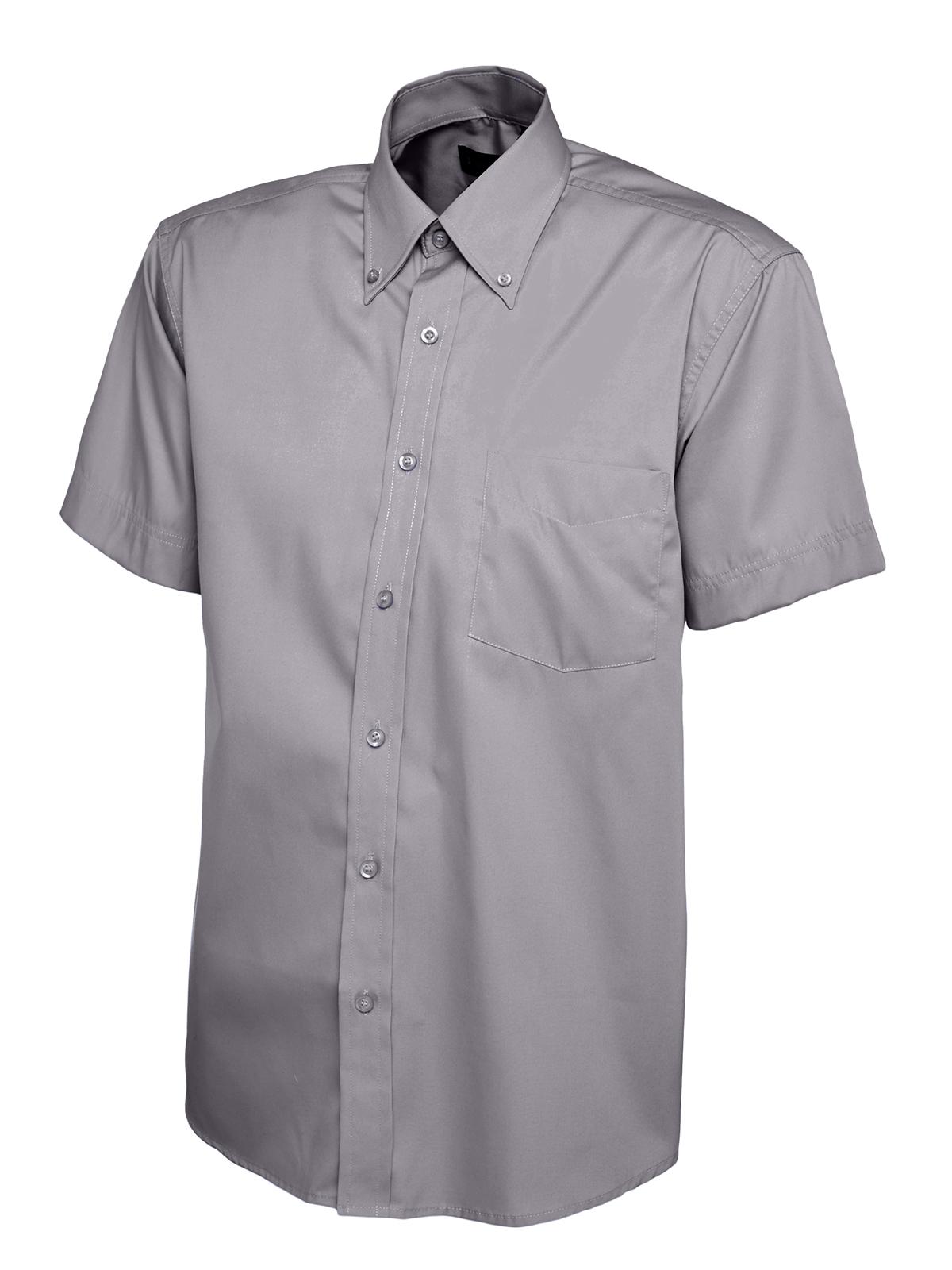 Uneek Men's Pinpoint Oxford Half Sleeve Shirt UC702