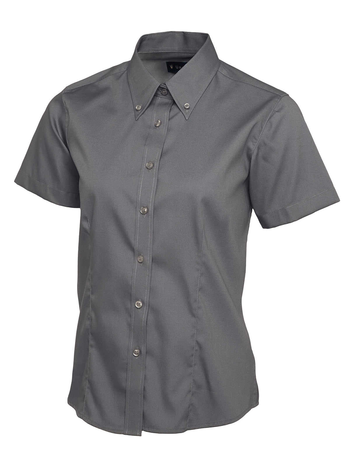 Uneek Ladies Pinpoint Oxford Half Sleeve Shirt UC704