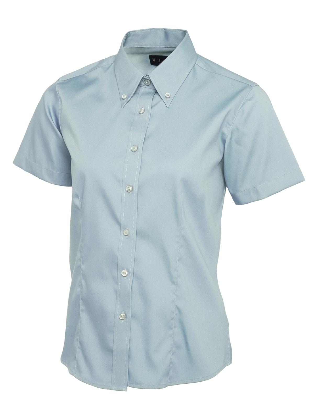 Uneek Ladies Pinpoint Oxford Half Sleeve Shirt UC704